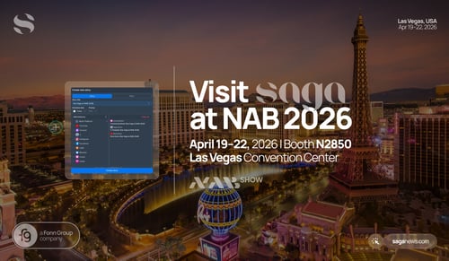 See Saga at NAB 2026 | Stand N2850