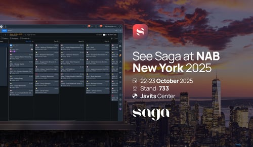 See Saga at NAB New York 2025 | Stand 733