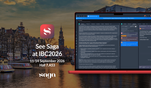Saga at IBC 2026 | Stand 7.A53