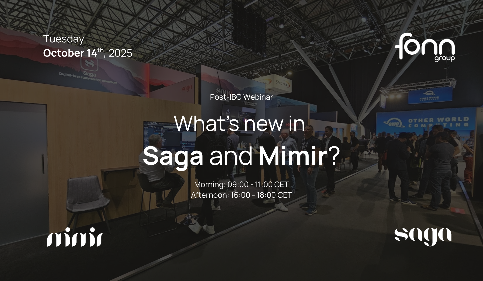 Webinar Post-IBC 2025: What's new in Saga and Mimir?